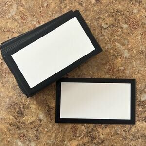 Black Place Cards Set of 50 - NEW
